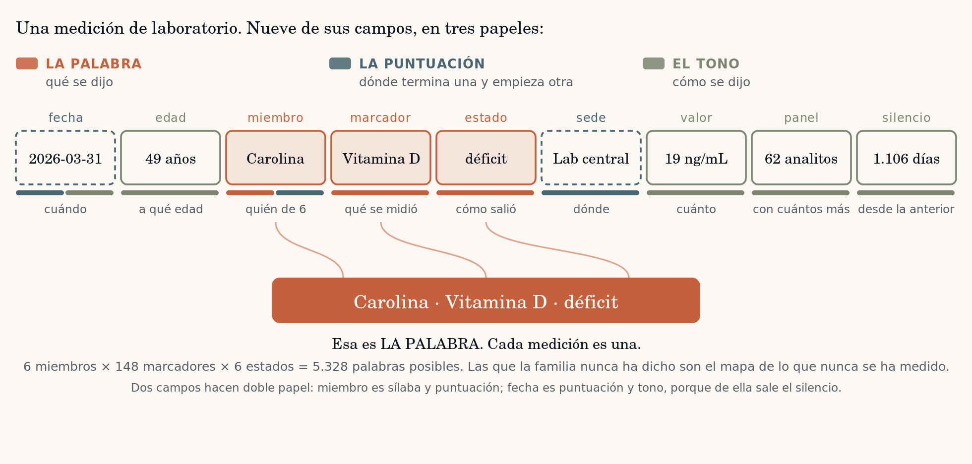 Una medici&oacute;n y sus tres papeles: la palabra, la puntuaci&oacute;n y el tono